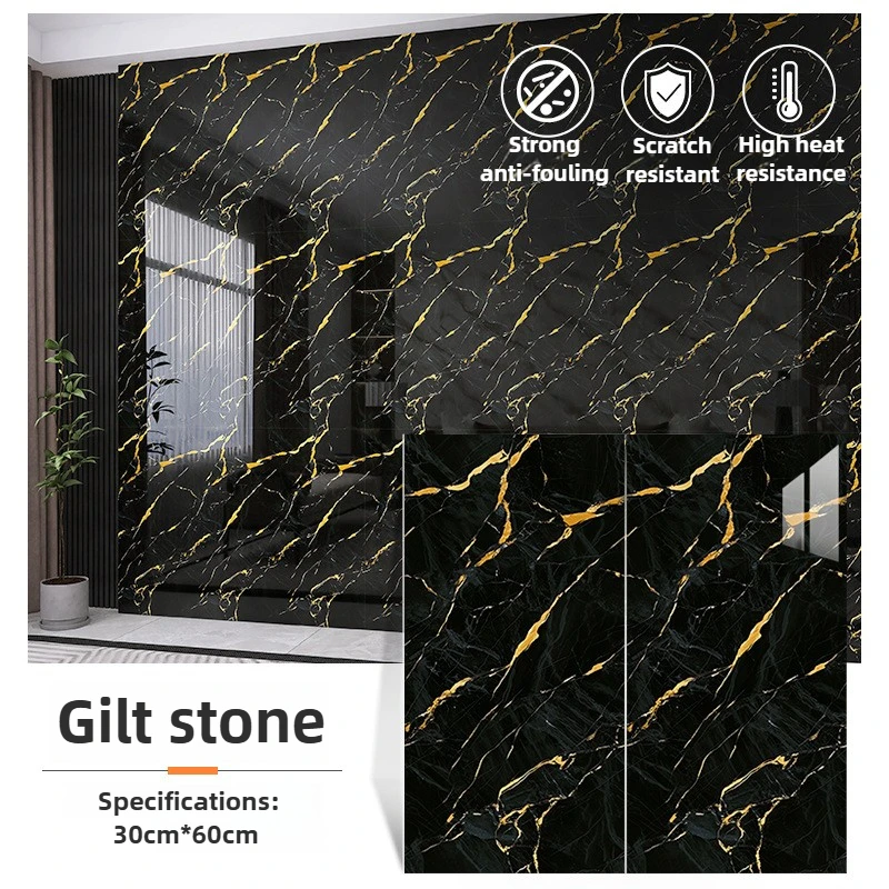 10Pcs 30x60cm Scratch-proof Aluminum Imitation Panels for High-contact Areas (Doors/Corners) Dirt-resistant Tenant