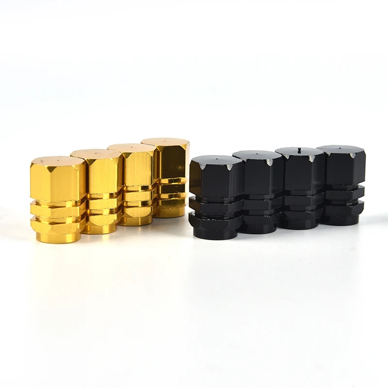 4pcs Bolt-in Aluminum Car Tire Valve Stem caps Theftproof valve caps Car Wheel Tires Valves Tyre Stem Air Caps