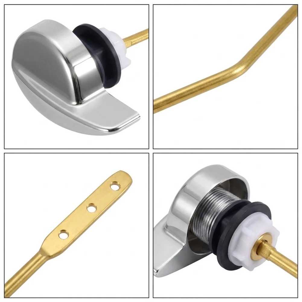 All-Match Toilet Flush Handle Replacement Kit for Side-Mount Tank Models Compatible with Most Standard Toilet Tanks