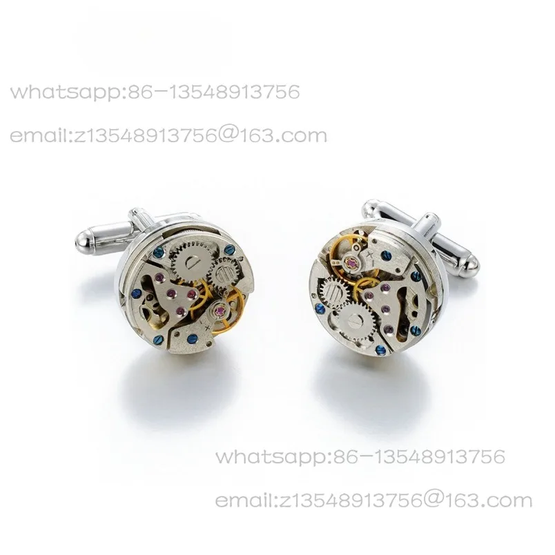 Light luxury French watch movement cufflinks novel design tourbillon movement cufflinks spot