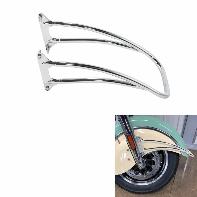 Motorcycle Chrome Front Fender Bumper For Indian Chief Dark Horse 17-19 Roadmaster 15-24 Chief Vintage 14-19