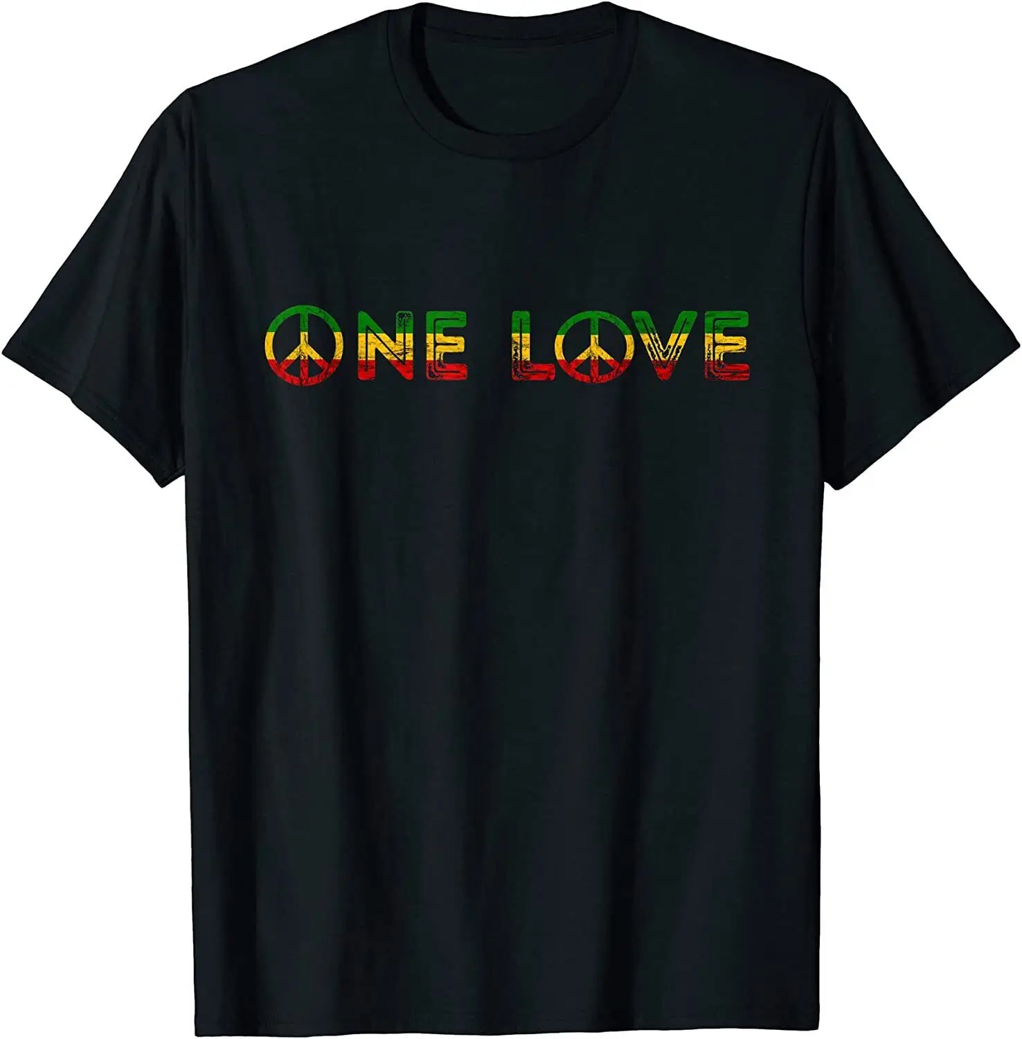 

NEW LIMITED One Love Rasta Reggae Music Rastafarian Lover Jamaica Peace T-Shirt