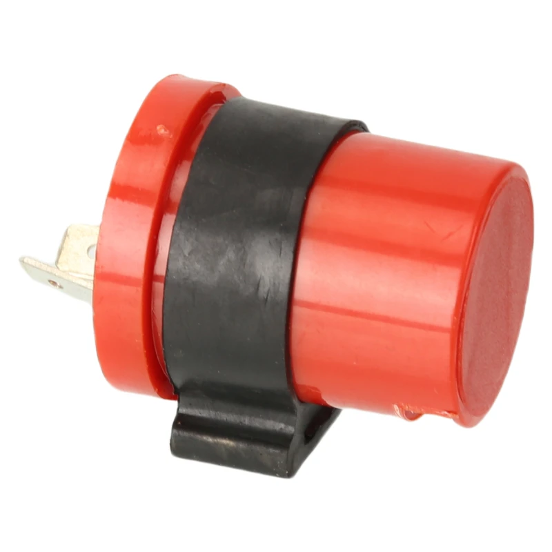 Off Road Motorcycle Accessories 12V Red Circular Buzzer Flasher Electrical Components
