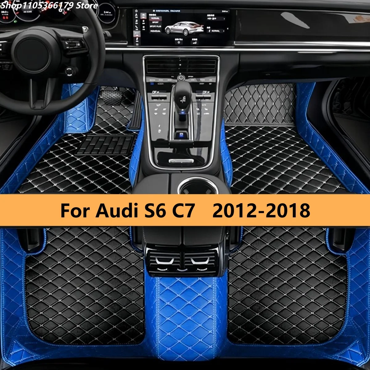 

Custom Car Floor Mats For Audi S6 C7 2012 2013 2014 2015 2016 2017 2018 Car Floor Mats Full Set Foot Matts Rugs Auto Accessories