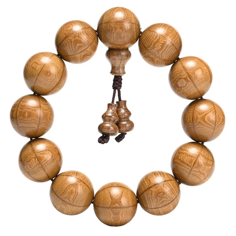 Wutai Mountain, Six Wooden Hand Strings, Male Old Materials, Nine Full Grains, Natural Dragon Falling Wood Buddha