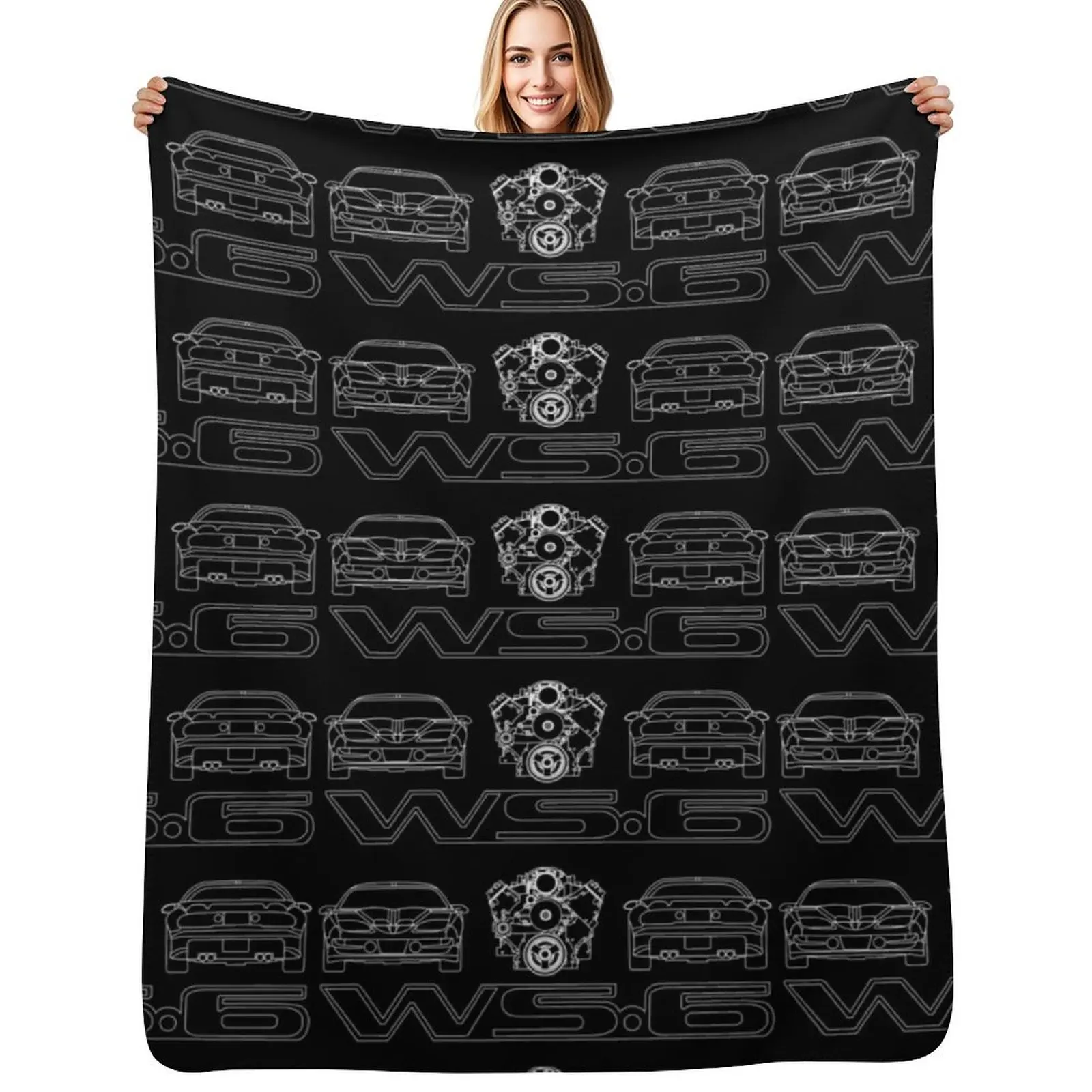 

WS6 Trans Am Shirt Throw Blanket Ultra Plush Cozy Blanket for Napping Sleeping