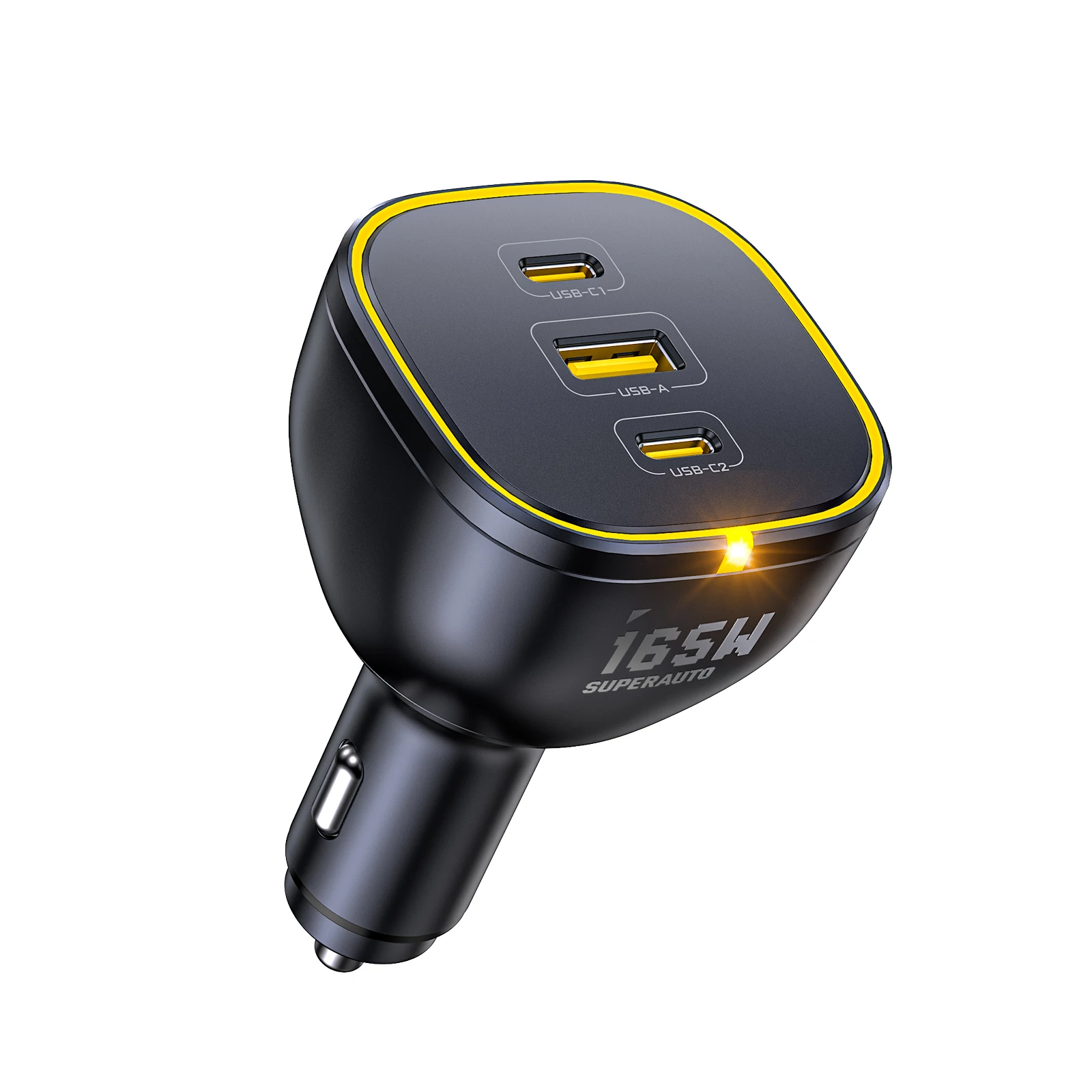 

AOHI SUPERAUTO PD 165W Fast Car Charger USB C Car Charger Adapter Compatible with iPhone 16 Galaxy S23 Ultra iPad MacBook