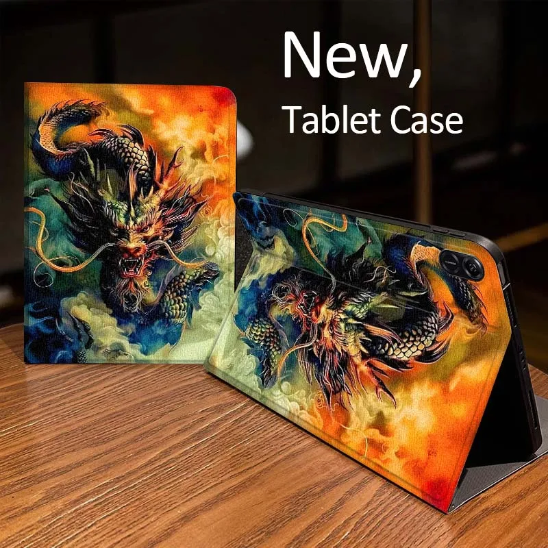 

Retro Anime Dragon Cool For MediaPad MatePad Air SE Pro M6 M5 M2 T10s T5 10 11 12.6 11.5 12 X 10.8 Inch 10.1 Tablet Case