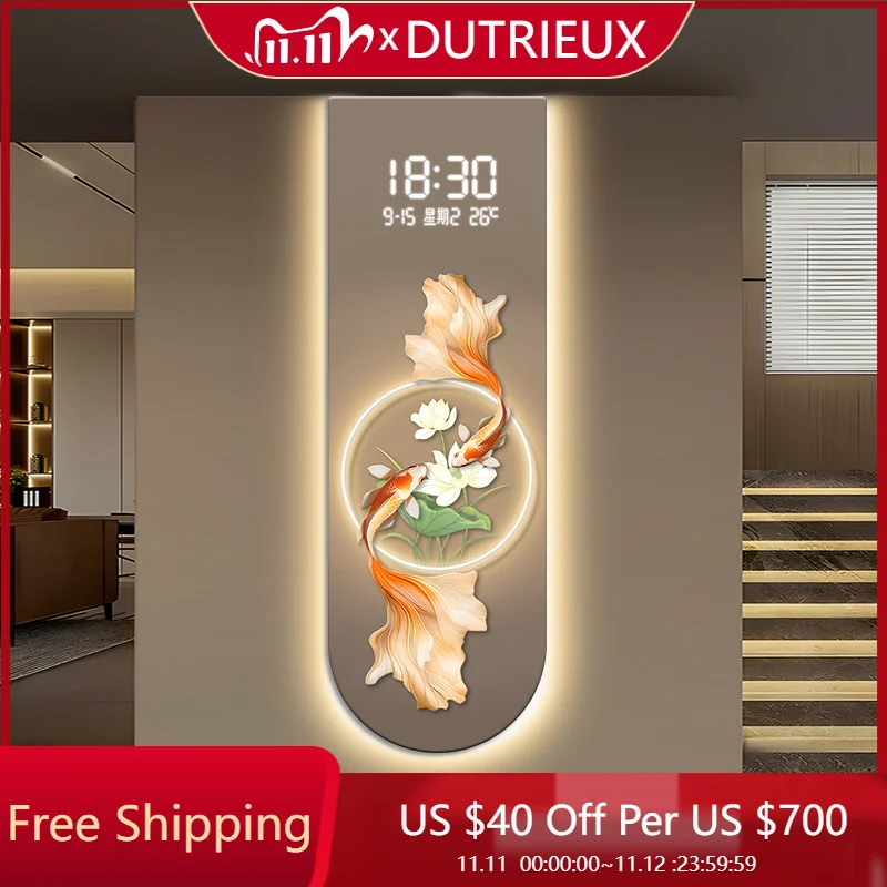 

Cartoon Fashion Wall Clocks Metal Wall Art Mechanism Interior Luxury Clock Wall Large Size Relogio De Parede Room Decorations