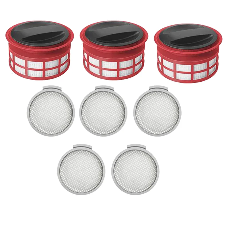 

FNJK-For Xiaomi Roborock H7 Handheld Vacuum Cleaner Spare Part Front Cotton Filter and Rear Hepa Filter Accessory