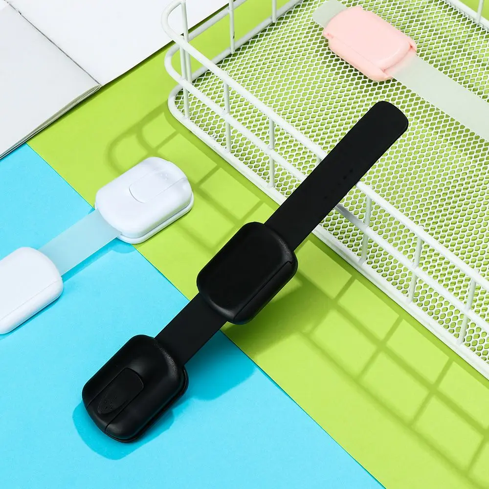 Cupboard Adhesive Drawers Wardrobe Door Refrigerator Children Protector Cabinet Strap Locks Baby Safety Security Latch