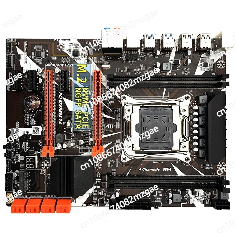 

X99 computer main board LGA 2011-3-pin CPU four-channel DDR4 memory, support M.2 large board v3