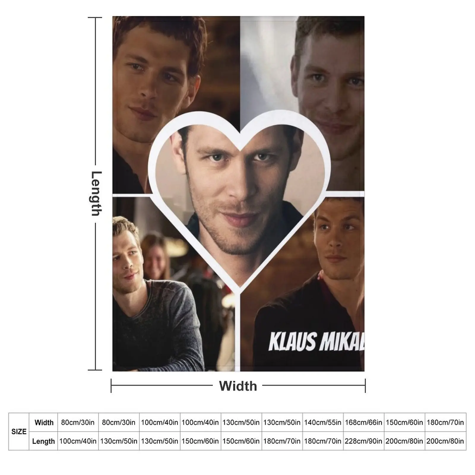 klaus mikaelson ,the originals ,the vampirediaries ,tvd ,damon salvatore Throw Blanket Single Travel Cute Camping Blankets