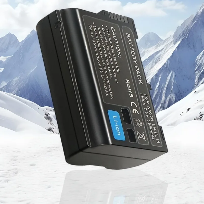 Akumulator EN-EL15 o dużej pojemności 2550mAh do Nikon D750 D800 D7000 D7100 D7200 D610 D810, w pełni dekodowany zamiennik akumulatora litowo-jonowego