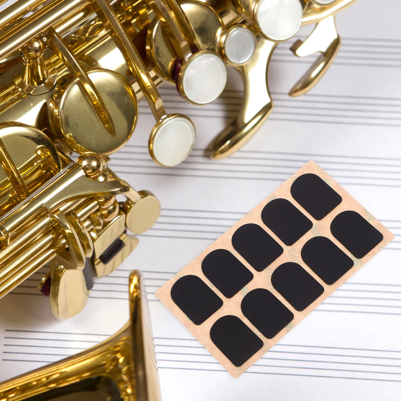 

10 Pcs Black Clarinet Mouthpiece Pads Alto Saxophone Mouthpiece Cushions 0 5mm Thick Single Reed Protector Durability