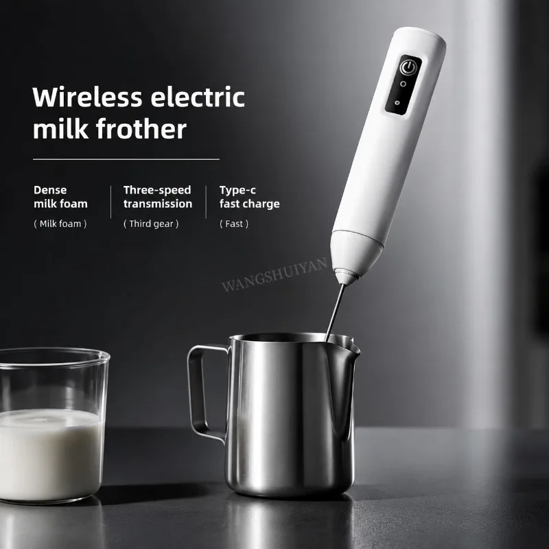 Portable Electric Milk Frothers Handheld Blender USB Mini Coffee Maker Whisk Mixer Cappuccino Cream Egg Beater Food Blender