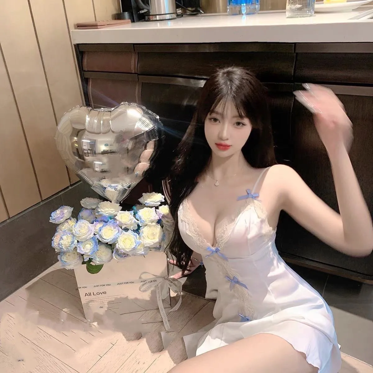 الجنس الملابس الداخلية النسائية تفريغ الدانتيل الرغبة النقية منامة الصيف غرفة خاصة الحمالات مثير المنزل ثوب النوم Cw79524