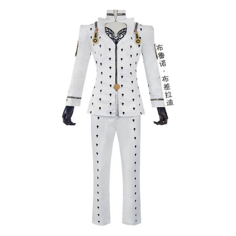 

Anime Bruno Bucciarati Cosplay Costume Golden Wind Black Spot Outfit Halloween Uniform for Women Men