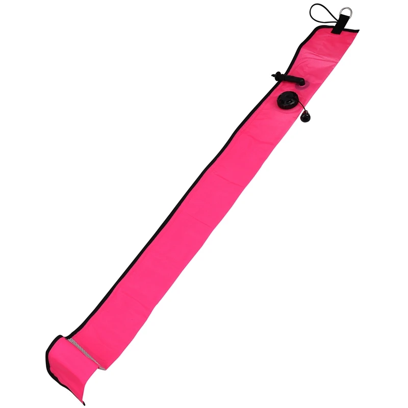 

LALA 1M Scuba Diving Inflatable SMB Surface Signal Marker Buoy Visibility Float Signal Tube Sausage