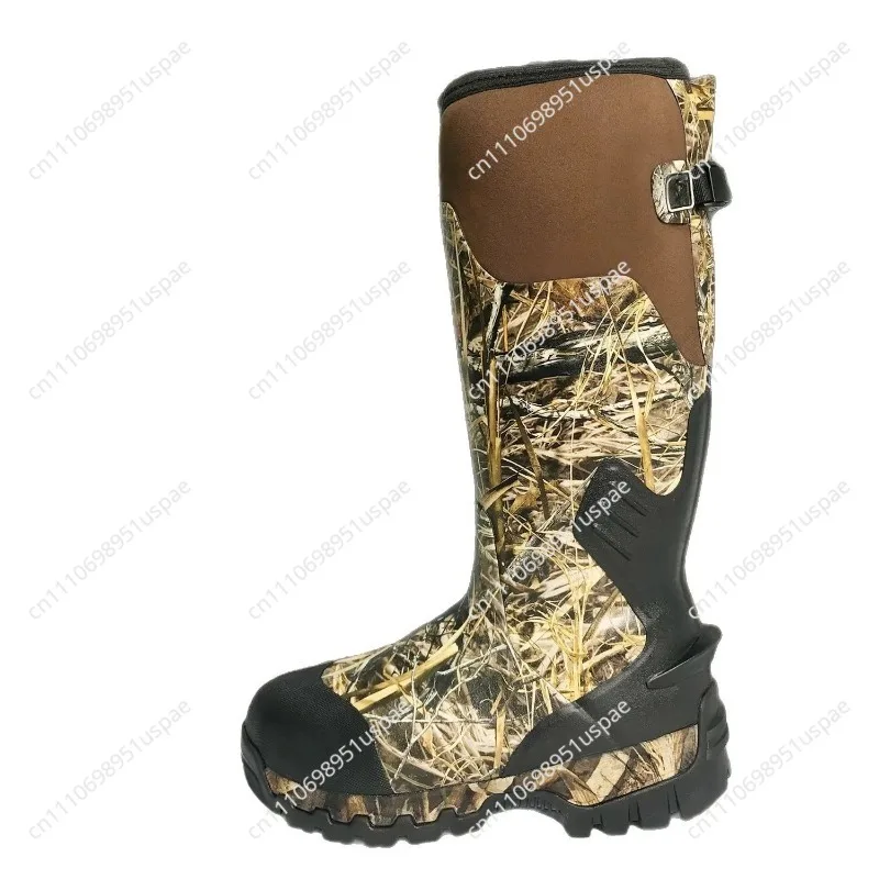Outdoor men's camouflage tactical boots long tube warm winter outdoor