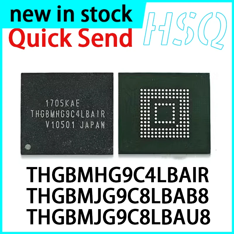 1PCS THGBMHG9C4LBAIR THGBMJG9C8LBAB8 THGBMJG9C8LBAU8 BGA Memory Chip IC Flash Brand New Stock