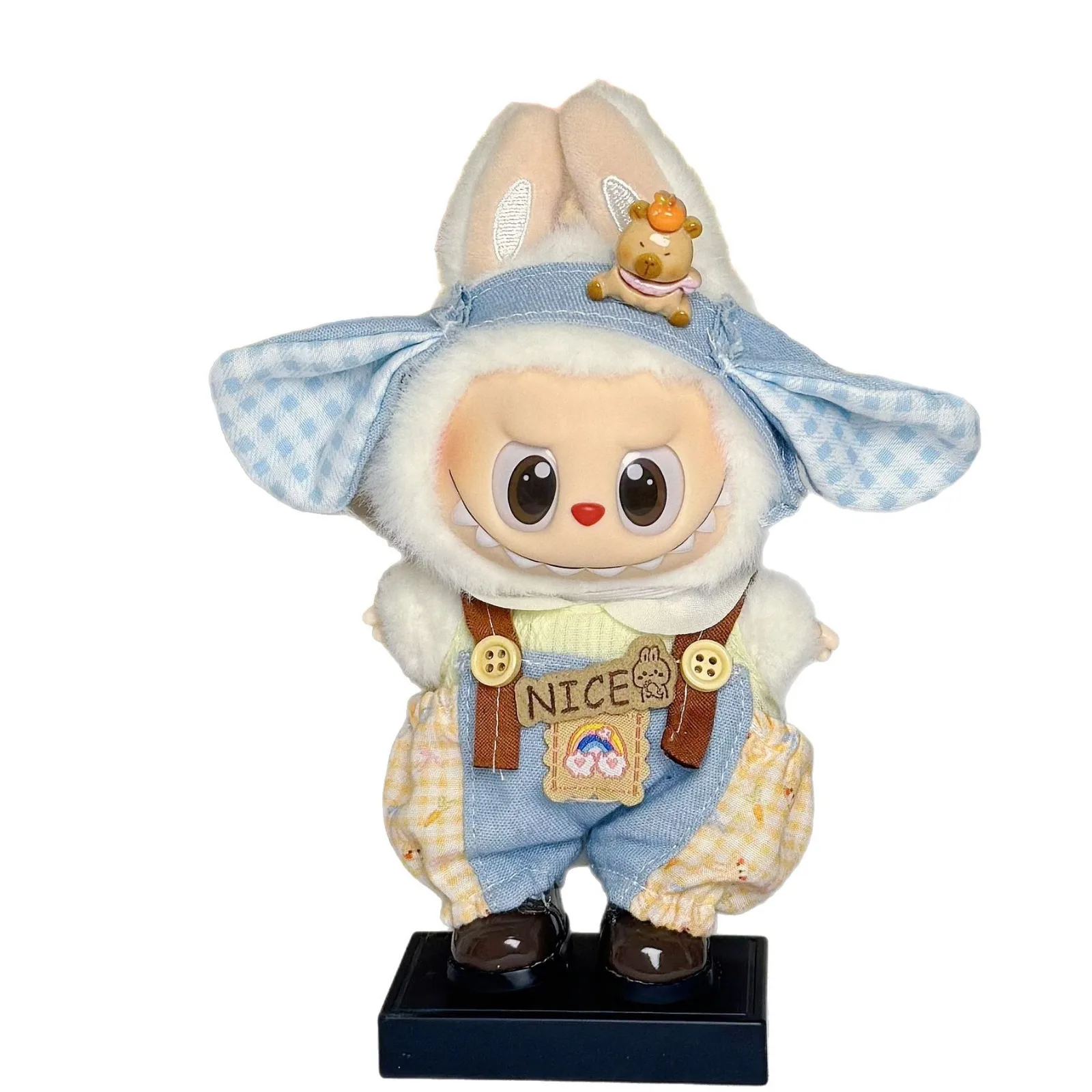 Labubu Kleding Voor 15/17 Cm Pop Idool Overalls Kapibala Serise Leuke Hoed Kleding Designer Decoratie Accessoires Diy Speelgoed fans Gift