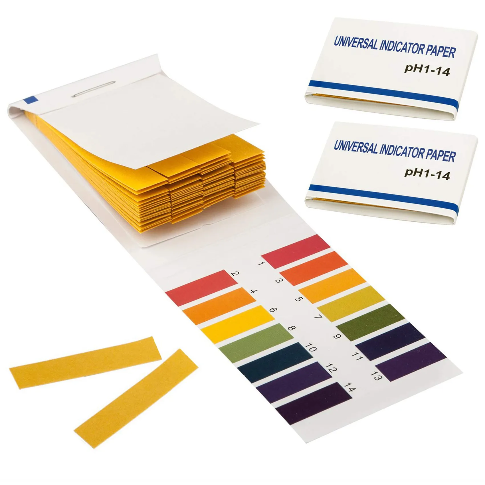 BAAG-4 Set 320 Streifen 1-14 PH Lackmuspapier Ph-Teststreifen Wasserkosmetik Boden PH-Testpapierstreifen mit Steuerkarte