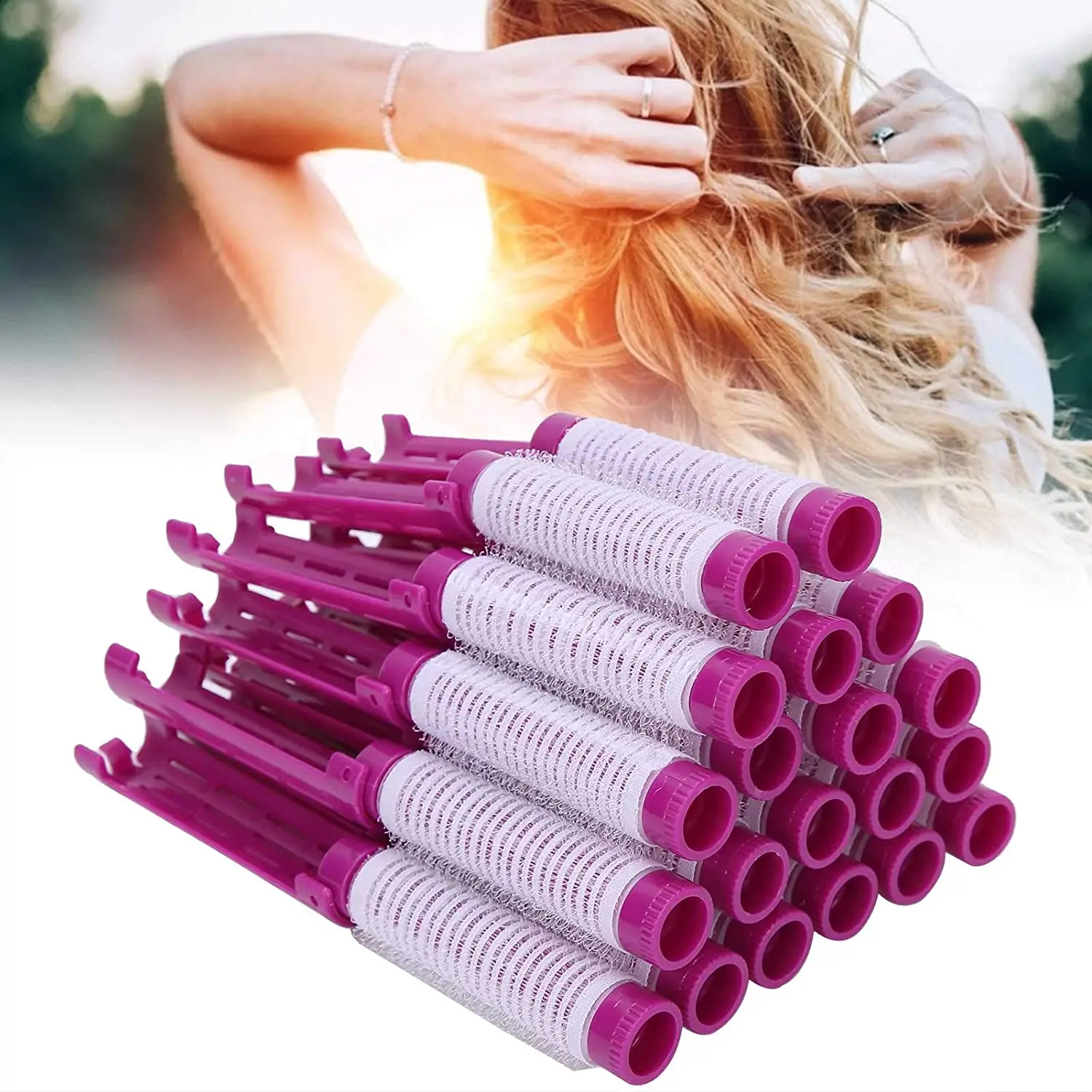 

10pcs Hair Perm Rods,Fluffy Perming Rod Hair Roller Curler Kit Perming Rods Hairdressing Styling Tool for Salon Barber Home