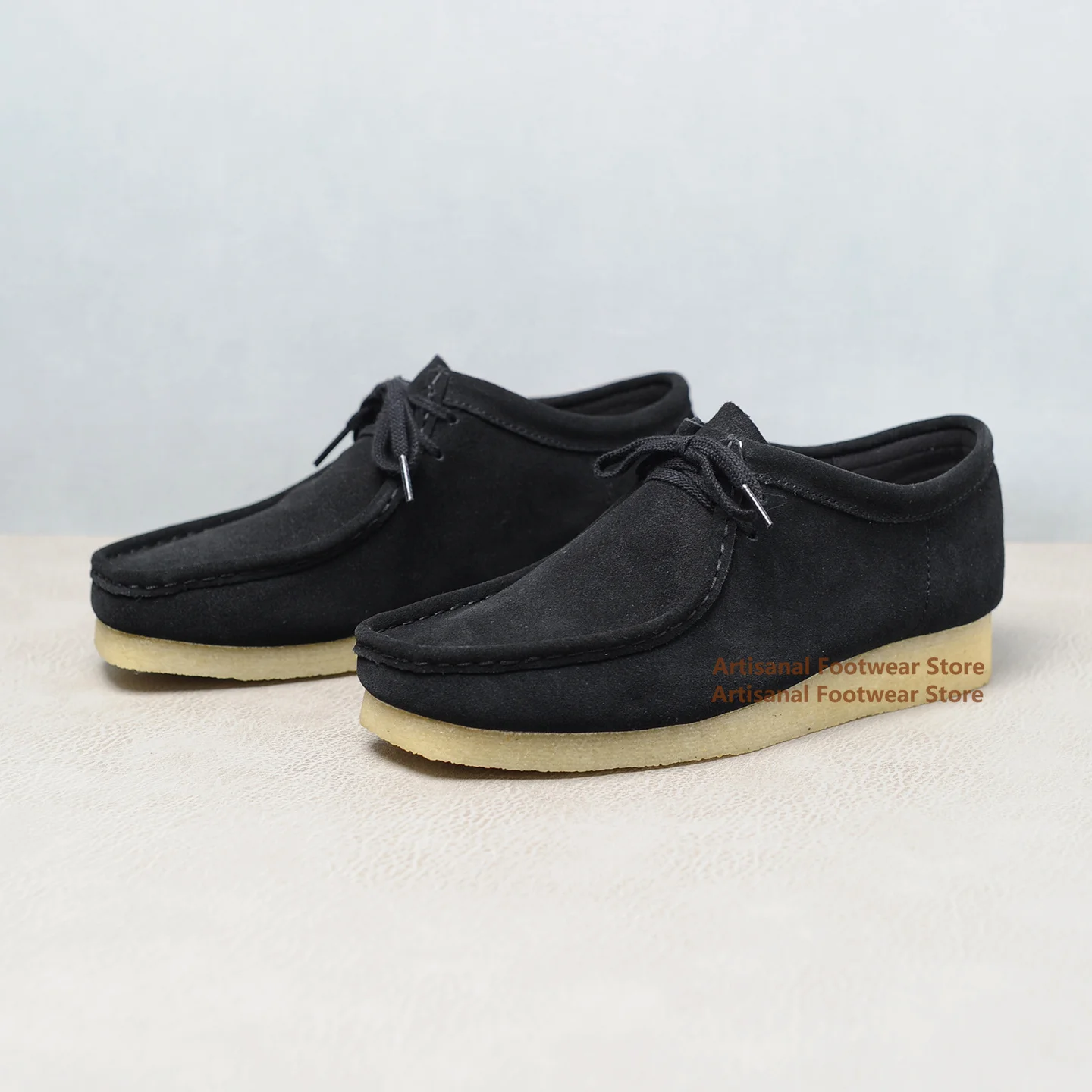 

Suede Cowhide Retro Casual Shoes Genuine Leather Men's Shoes Designer Lace-Up Soft Soled Outdoor Shoes Handmade Men's Shoes