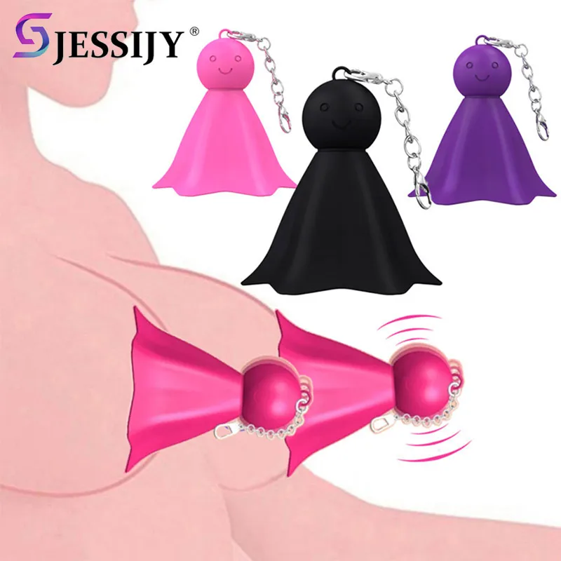 10Mode Strong Stimulus Nipple Clamp Vibrator Sex Toys For Women Sucker Clips Female Breast Stimulator BDSM Adult G-Spot Toy 1PCS