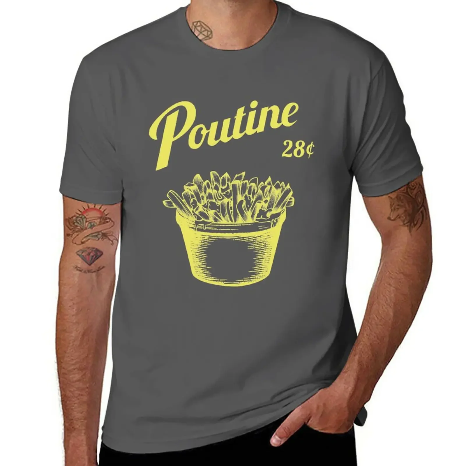 Poutine T-Shirt kawaii clothes plus sizes t shirts for men