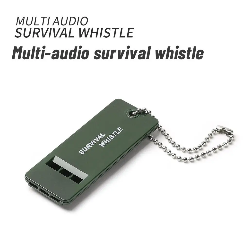 1 Pcs three Pipe Whistle Pendant Keychain High Decibel Outdoor Survival Emergency Whistle Camping Tool Multifunction Whistle