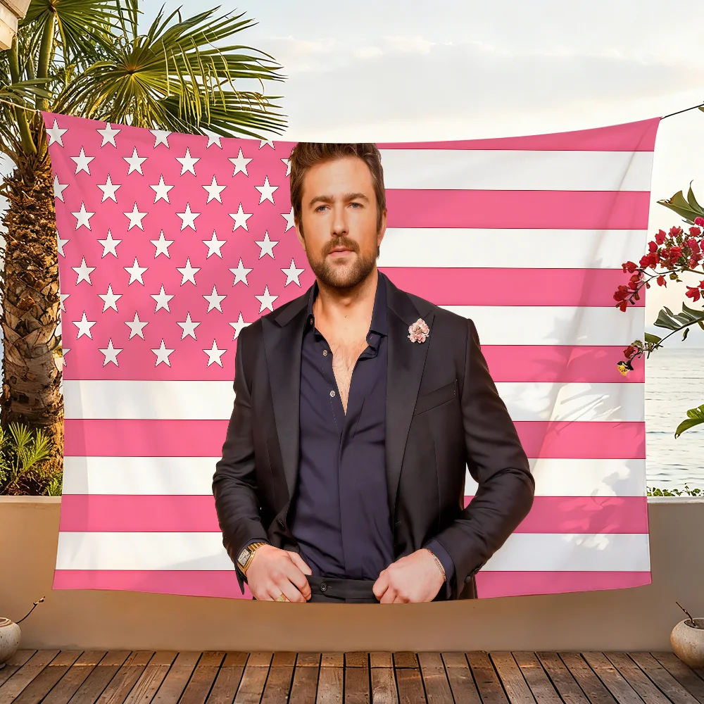 Actor B-Brandon S-Sklenar USA flag For Garden Party Living Room Home Wall Decor Banner Bedroom Outdoor Tapestry