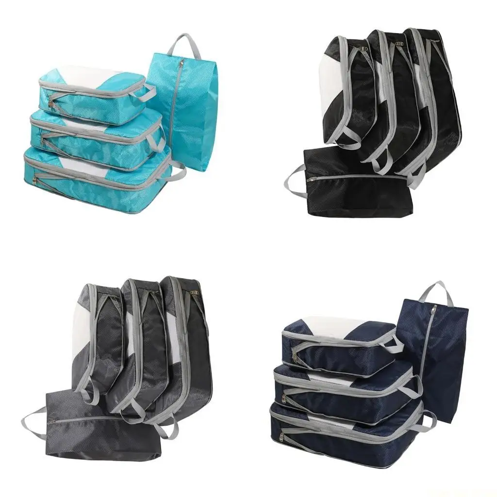 

X90D 4 комплекта, дорожные упаковочные кубики, компрессионные упаковочные кубики для чемодана, кубики для багажа, для чемоданов,