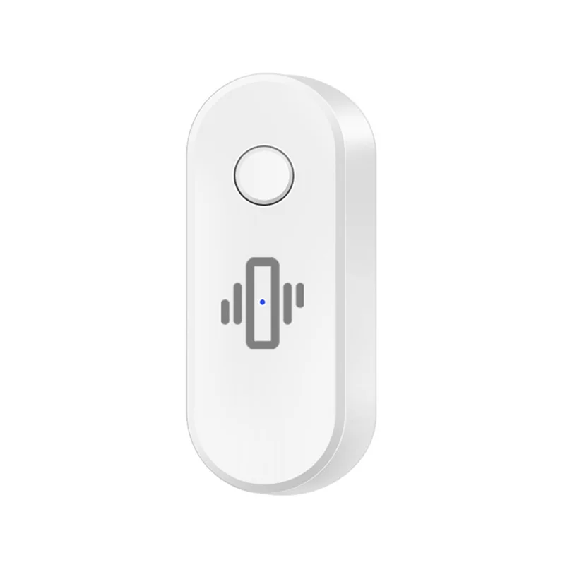BAAE Smart Wifi مستشعر الاهتزاز إنذار كاشف الاهتزاز اللاسلكي كشف الصدمات في الوقت الحقيقي وتنبيهات النشاط الأبيض