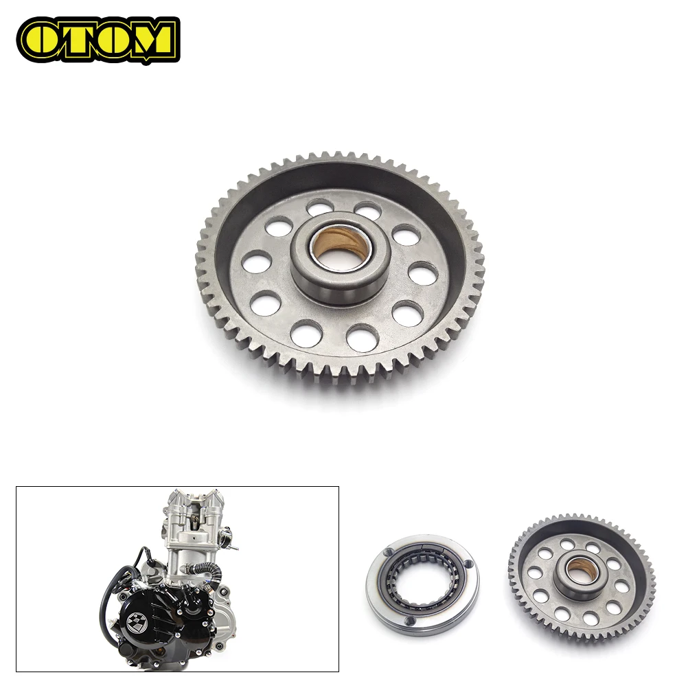 Motorcycle For ZONGSHEN Start Overrunning Clutch Starter Drive Gear 57T CBS300 NB300 CB250-F ENDURO Pit Dirt Bikes Accessories