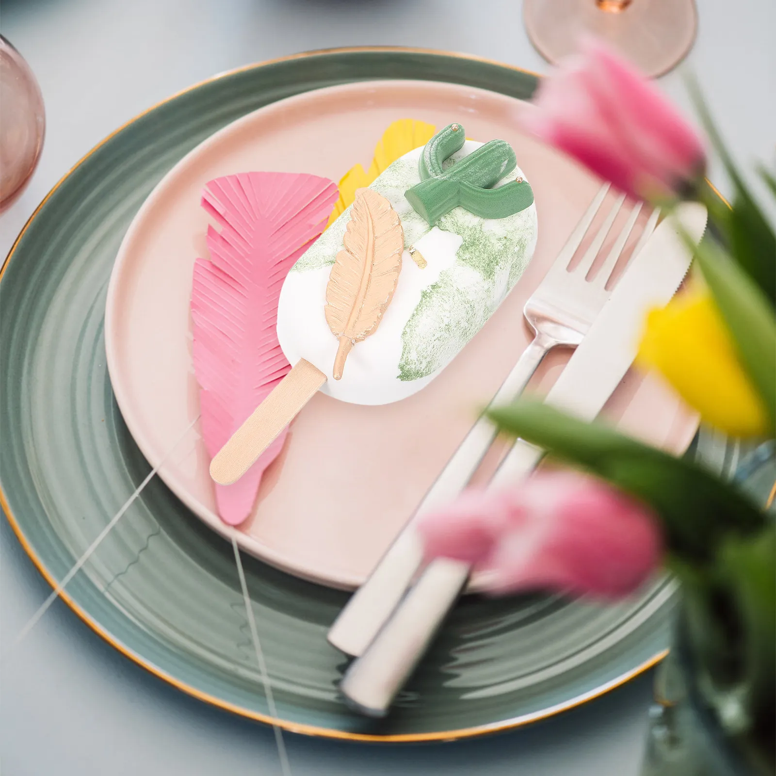 

Искусственный мороженый: реалистичная имитация еды, мороженое на палочке в форме кактуса, реквизит для фотосъемки, декор, имитация еды, образец