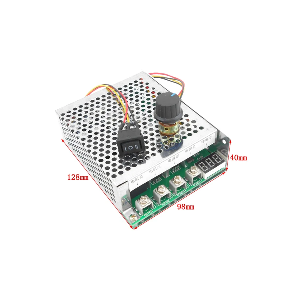 Dc 10-55V 100a Motortoerentalregelaar Vooruit/Achteruit Rotatie Pwm Instelbare Motorsnelheidsregelaar Regelschakelaar