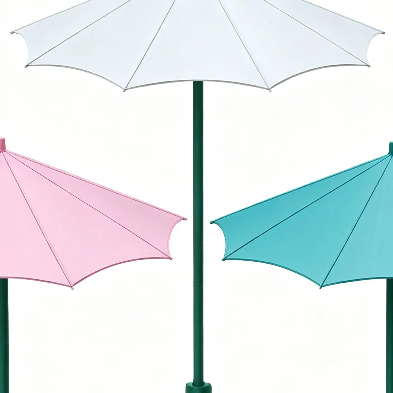 Umbrella For Plants 3 Pieces Garden Potted Plants Sun Protection Small Planter Umbrella For Outdoor Yard Patio Porch Backyard