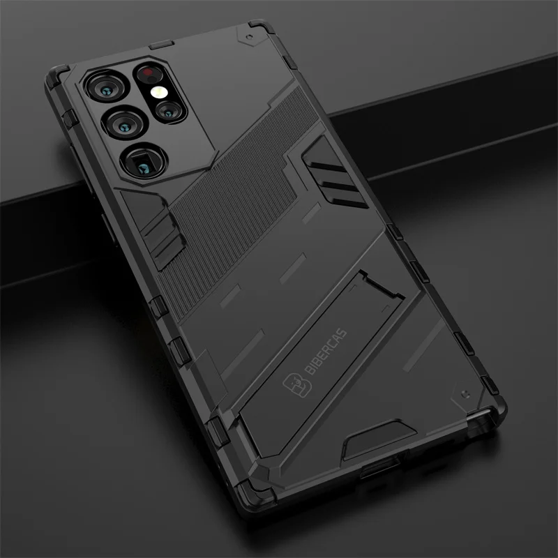 For Samsung Galaxy S22 Ultra Case Car Magnetic Kickstand Shockpoof Armor Phone Case For Samsung S22 + Plus S 22 Ultra Back Cover