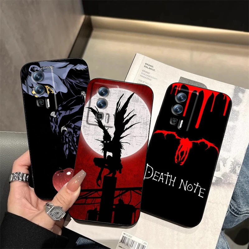 Anime D-Death N-Note Apple For Xiaomi Redmi 9A 9C 9AT 10C 9 9T 10 12C 13C A3 12 K60 A1 K50 K40 5G Black Back Phone Case