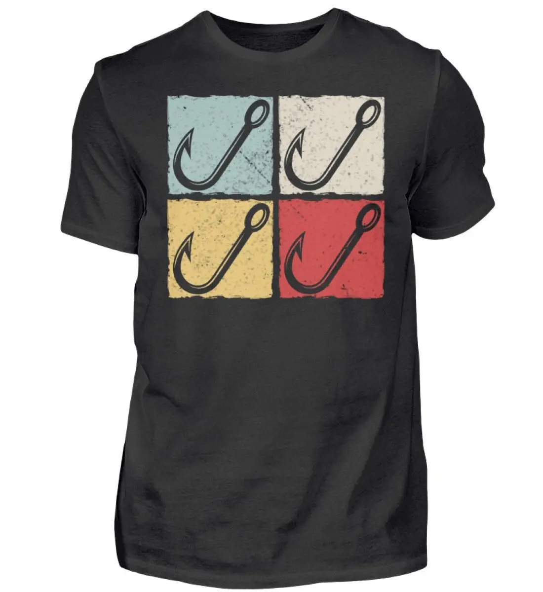 Fishing Hook Vintage Lure Retro Idea Cotton T Shirt