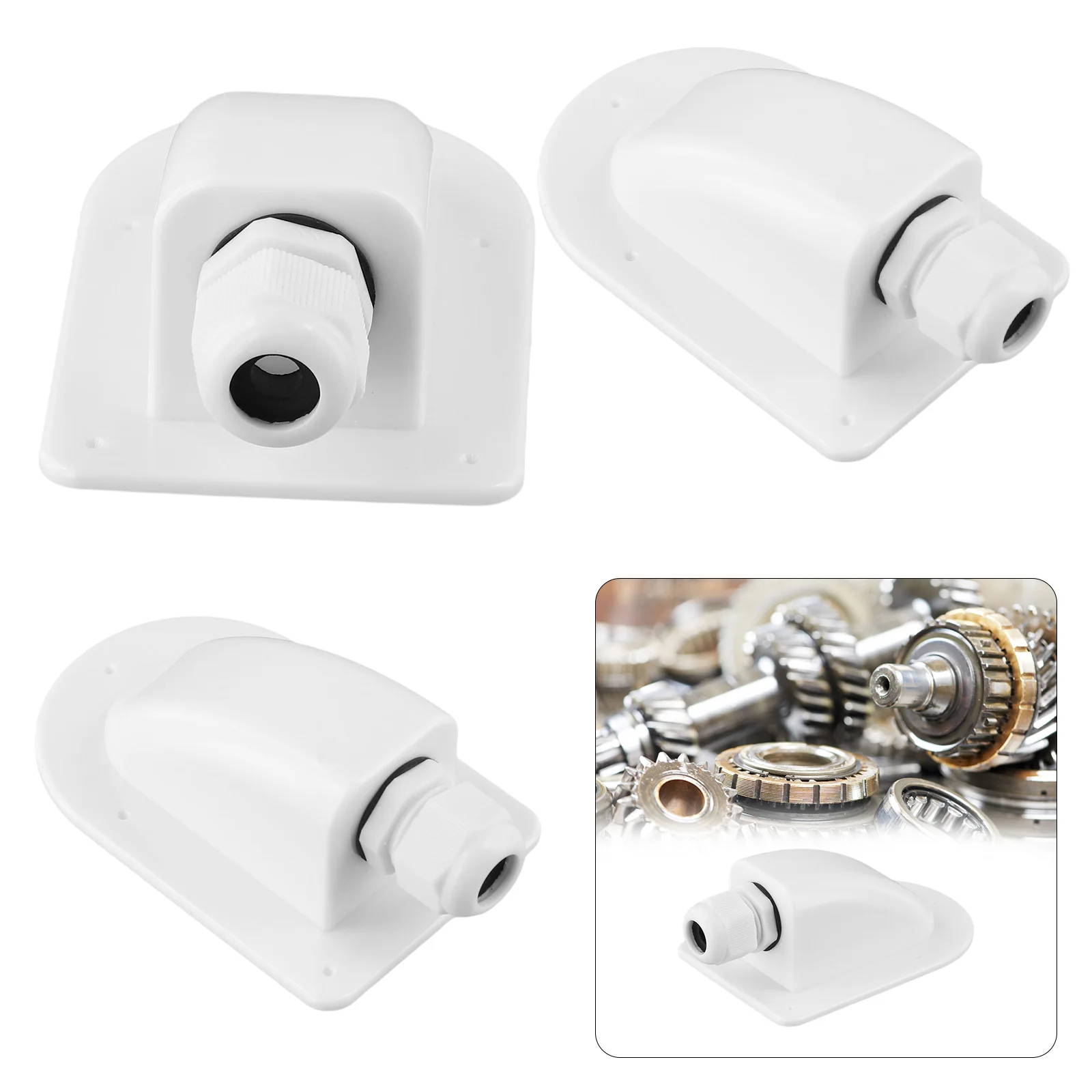 

Single Wire Entry Gland Box Solar Panel Roof Wire Entry Gland Box Cable Connector Holder Single Hole RV Yacht Car Accessories