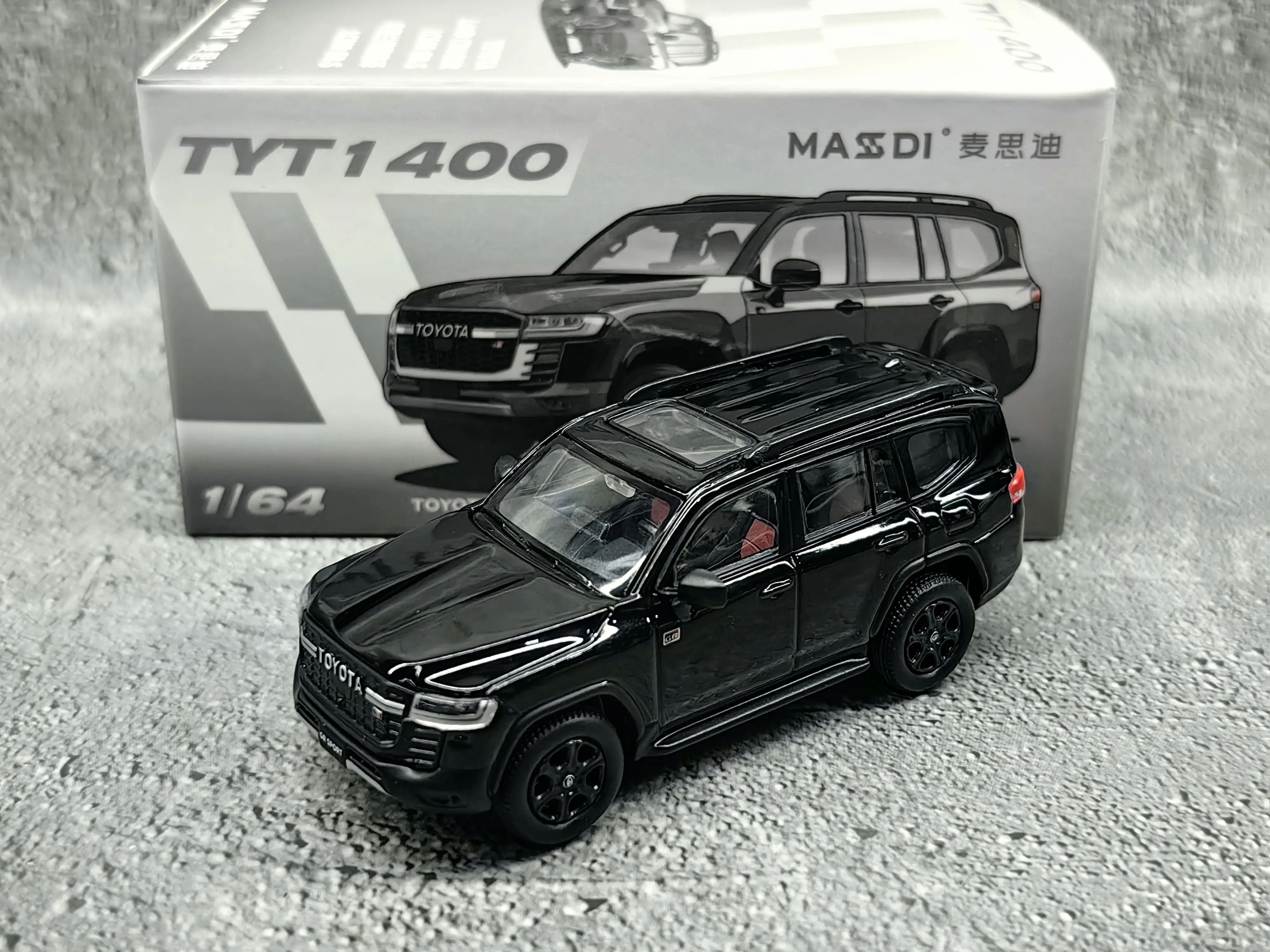 

Diecast 1:64 Scale Toyota LC300GRS Black Simulation Alloy Automobile Model Collectible Toy Gift Souvenir Display Ornament