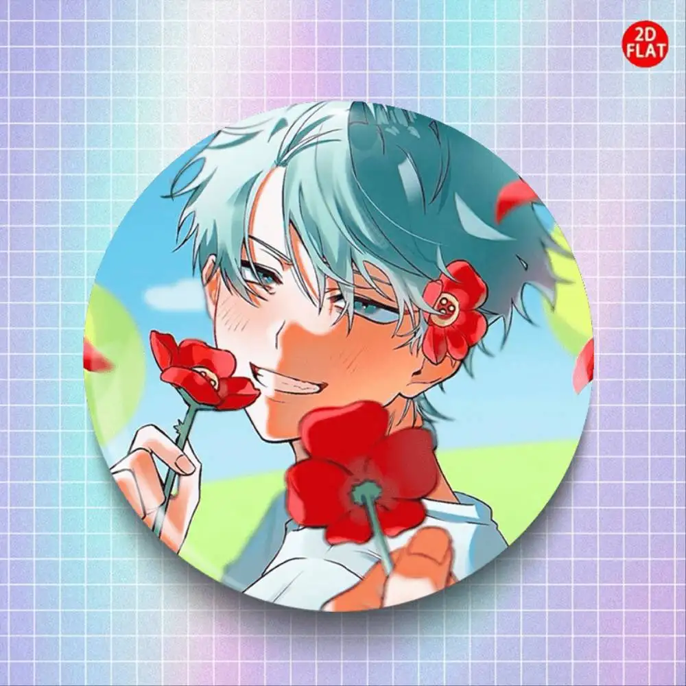 2026 Latest Cartoon Plastic Anime Brooch Pin Badges 2D Flat Suitable For Clothing Badges Button Round Creative Pin Brooch