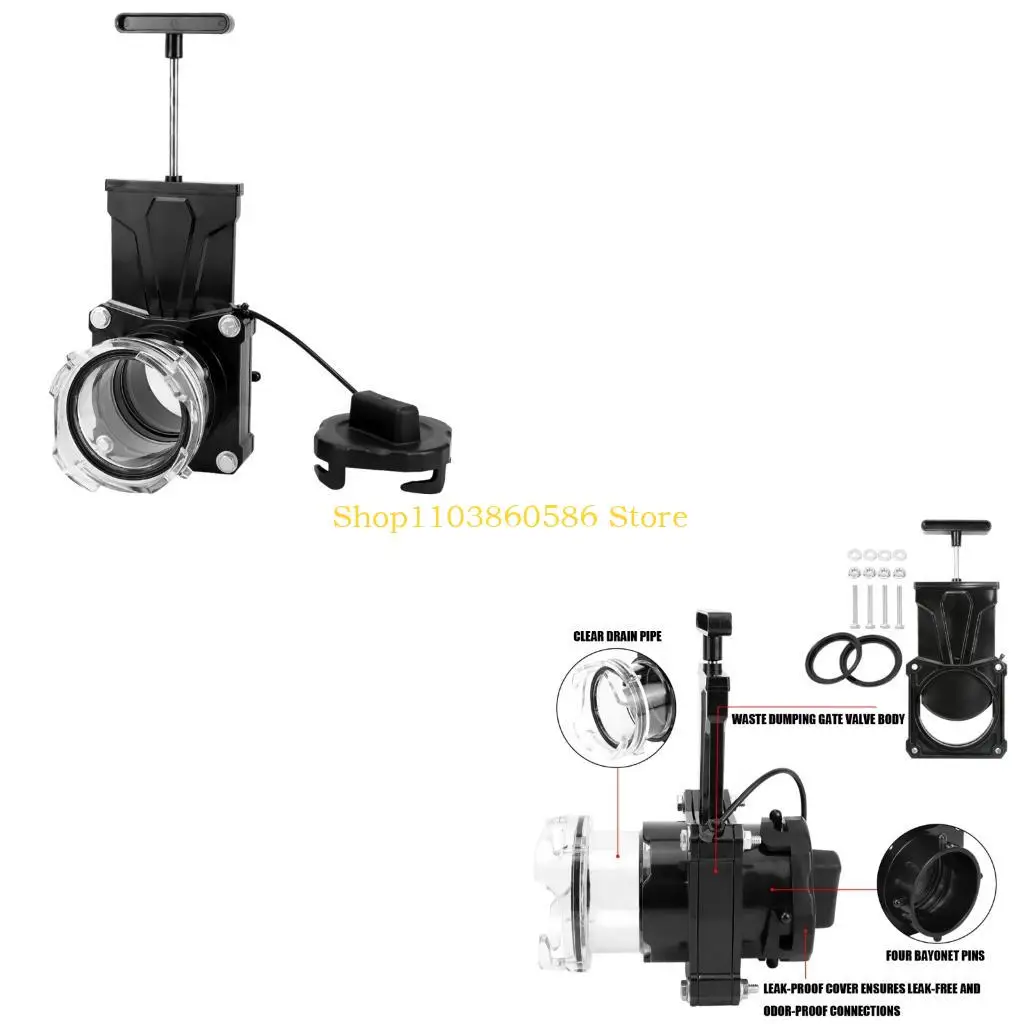 

242A Weather Resistant Motorhome Waste Gate Valves Heavy Duty Perfect for All Season