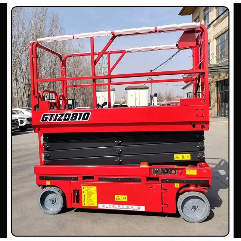 Lift mobile scissor electric lifting platform small hydraulic load 550KG raised 6M