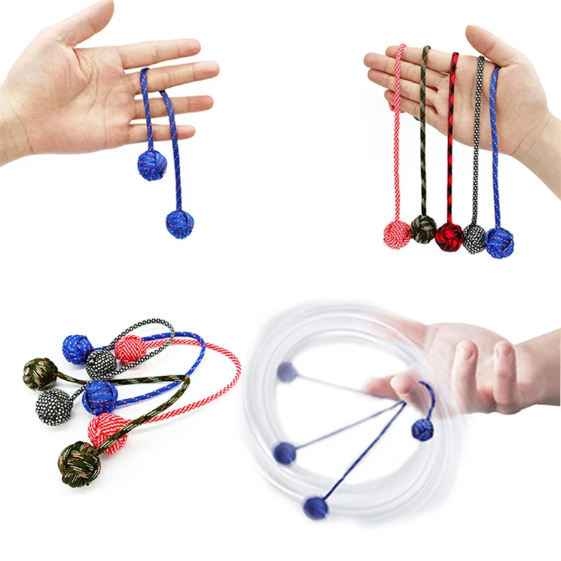 Begleri Fidget Beads Skill Toy Worry Beads Pure Copper Electroplating Finger Skill Paracord Stress Extreme Finger Movement Toys