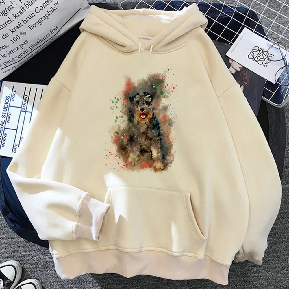 

Schnauzer hoodies women y2k aesthetic gothic Korean style harajuku pulls hoddies female 90s tracksuit