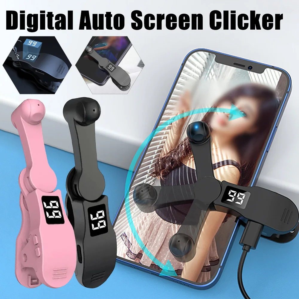 Screen Auto Clicker Simulated Finger Clicking For Smart Phone Apps Tik Tok Video Live Streaming Gadget Game Screen Touch Device